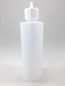 Our translucent plastic bottles are ideal for easy dispensing of massage lotions, oils and gels.  They come with a flip top lid.  They are BPA free and can hold 8oz's.