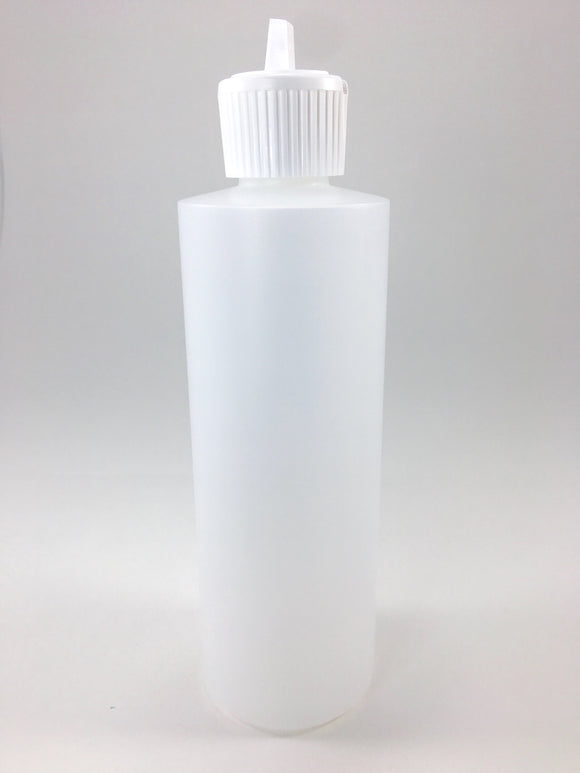 Our translucent plastic bottles are ideal for easy dispensing of massage lotions, oils and gels.  They come with a flip top lid.  They are BPA free and can hold 8oz's.
