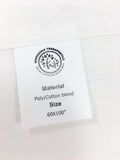 Flat Sheet Poly/Cotton Massage Sheet ( Poly/Cotton 60/40)  Our ultra thick and soft signature sheets won't disappoint.   60x100   